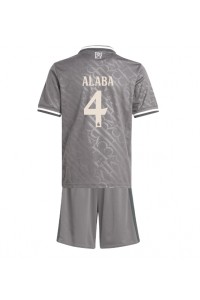 Fotbalové Dres Real Madrid David Alaba #4 Dětské Třetí Oblečení 2024-25 Krátký Rukáv (+ trenýrky)